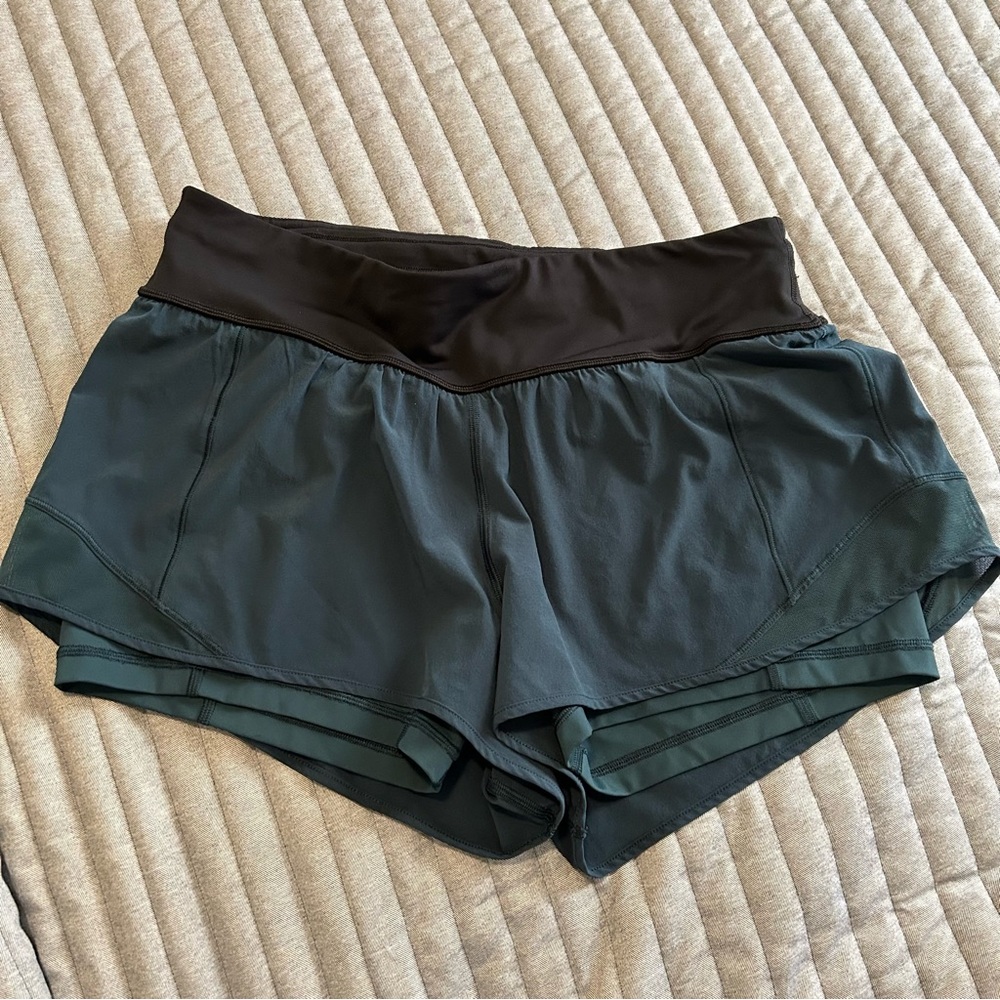 Lululemon lined hotty hot running shorts
